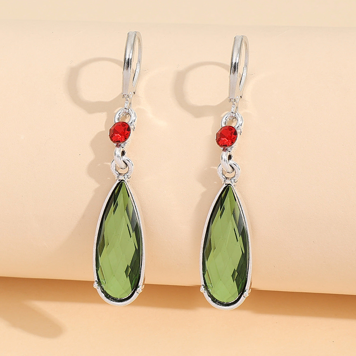 Gemstone Green Earrings