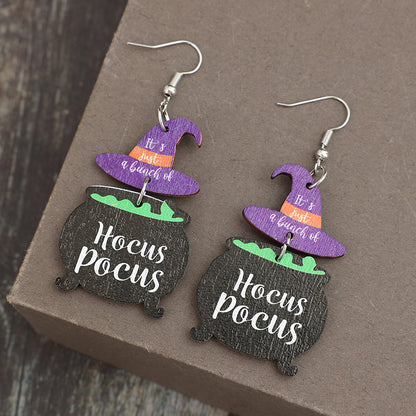 Halloween Party Witch's Poisonous Charm Earrings