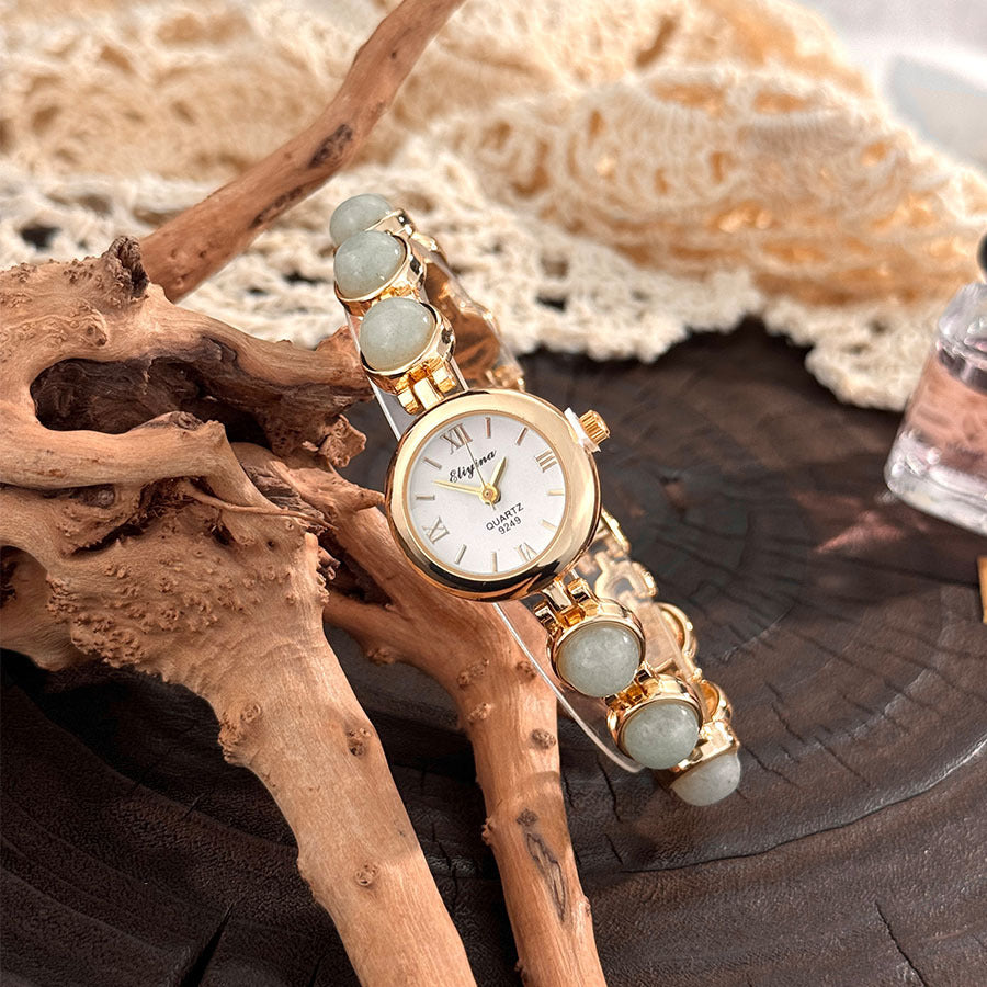 Tiger-Eye Stone Watch Bracelet