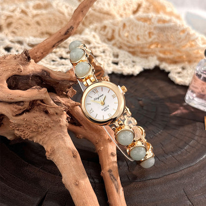 Tiger-Eye Stone Watch Bracelet