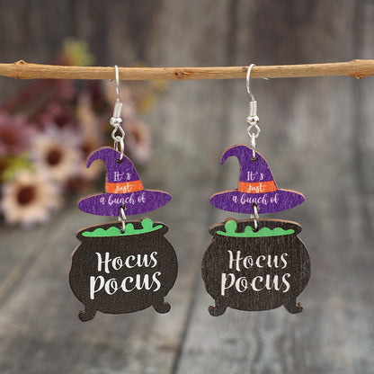 Halloween Party Witch's Poisonous Charm Earrings