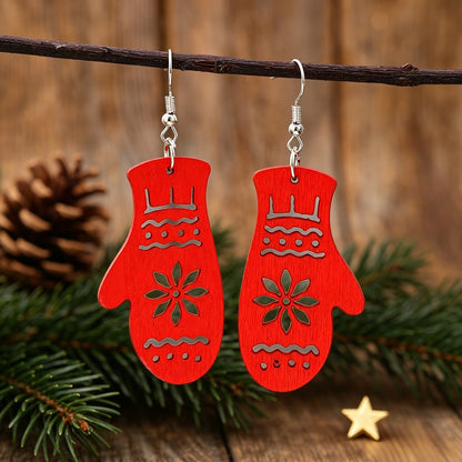 Christmas-themed Hollow-patterned Earrings