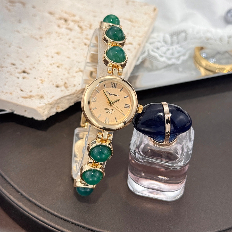 Tiger-Eye Stone Watch Bracelet