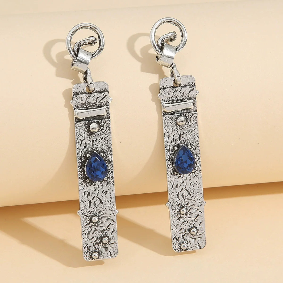 Waterdrop Sapphire Personalized Earrings