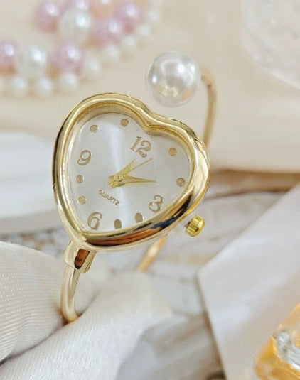 Lazy Style Pearl Watch Bracelet