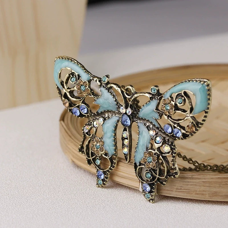Hollowed-Out Butterfly Necklace