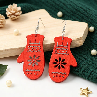 Christmas-themed Hollow-patterned Earrings