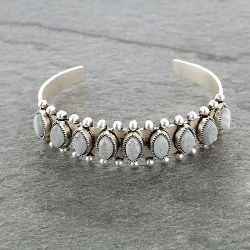 Bohemian Turquoise Open Bracelet