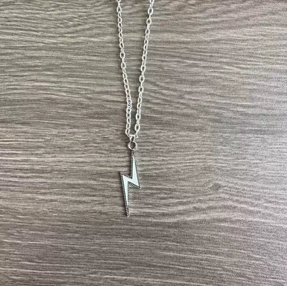 Turquoise Lightning Lendant Necklace