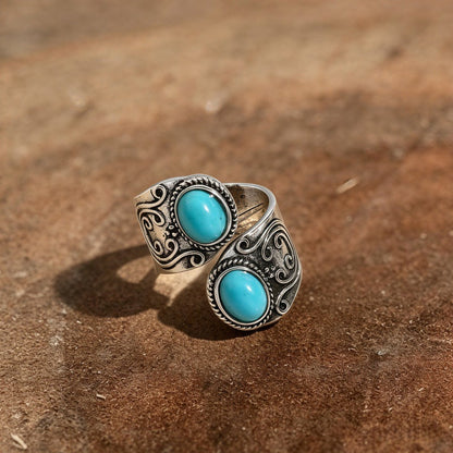 Turquoise Punk Ring