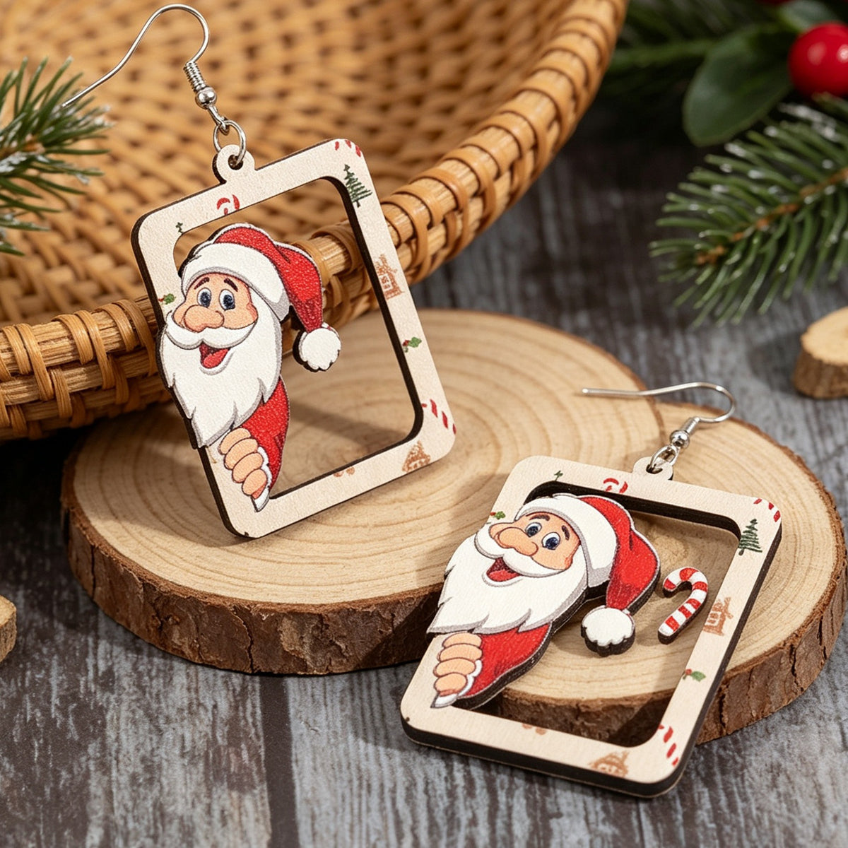 Santa Claus Has Arrived - Hollow Creativity Earrings