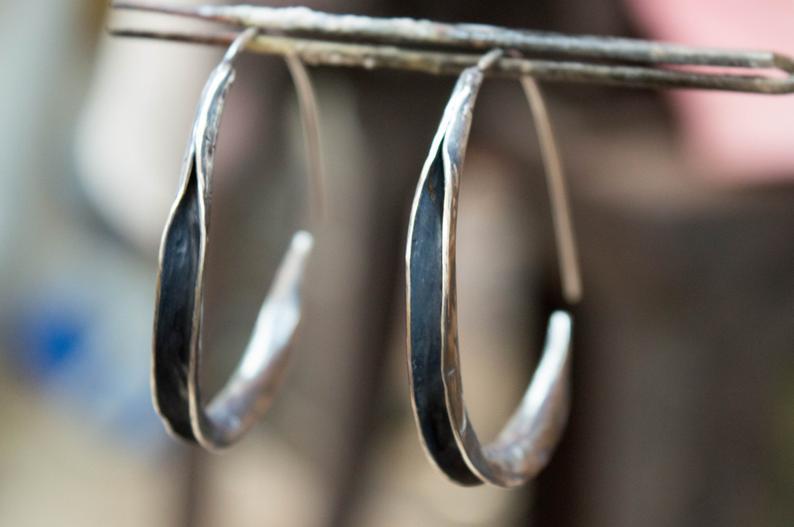 Simple Large Round Earrings