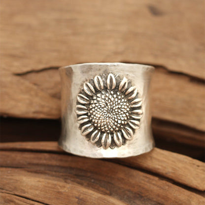 Retro Sunflower Ring