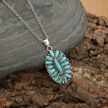 National Style Turquoise Necklace