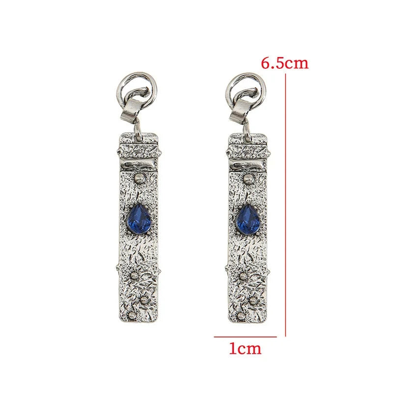 Waterdrop Sapphire Personalized Earrings