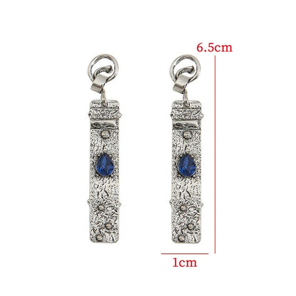 Waterdrop Sapphire Personalized Earrings