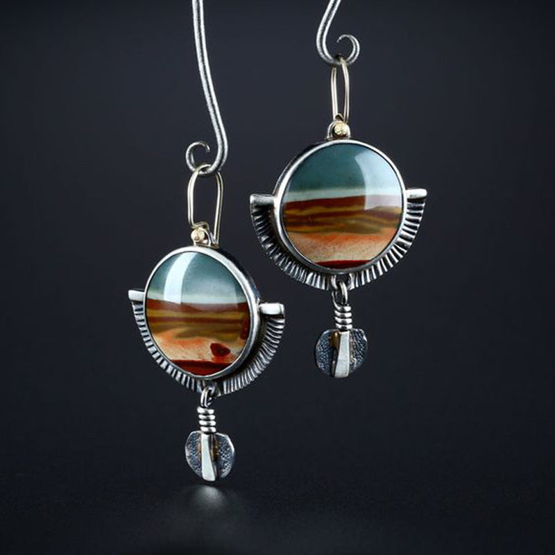 National Style Lustrous Earrings