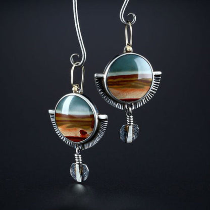 National Style Lustrous Earrings