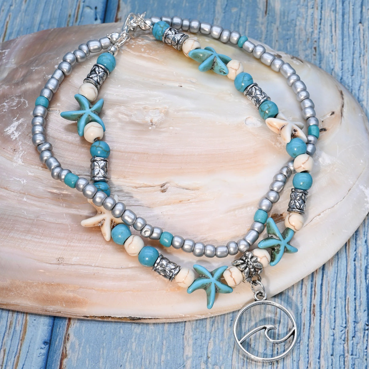 Boho Vacation Style Shell Anklet