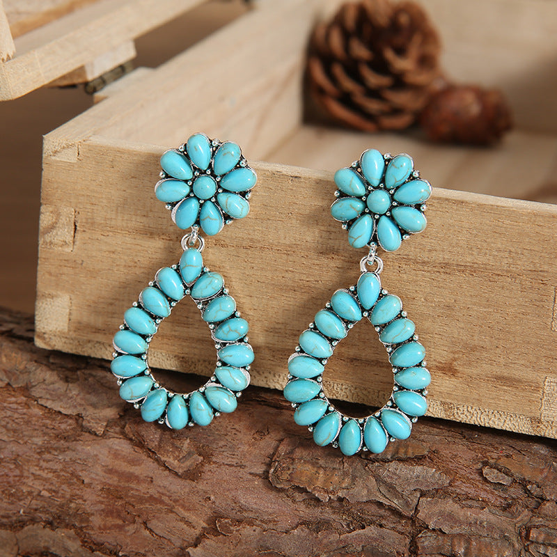 Boho Style Turquoise Earrings