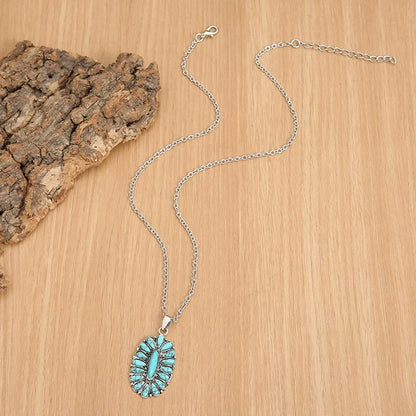 National Style Turquoise Necklace
