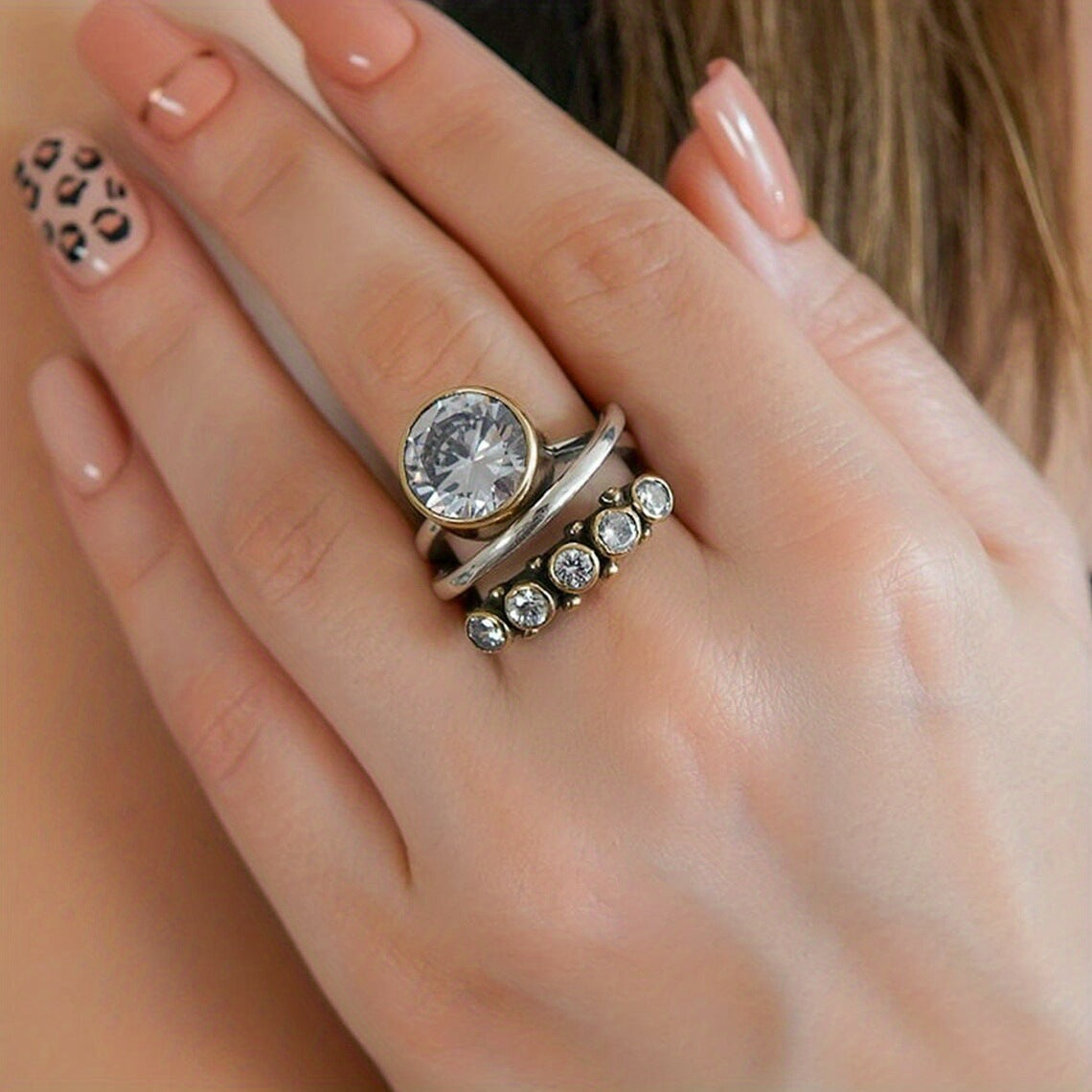 New Large Pearl Open Ring