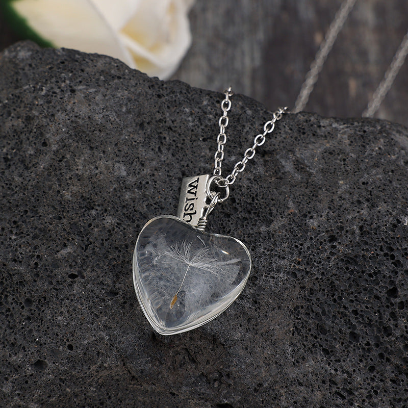 Dandelion Time Gem Necklace