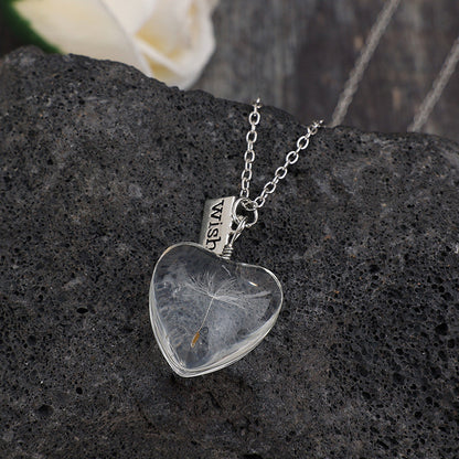 Dandelion Time Gem Necklace
