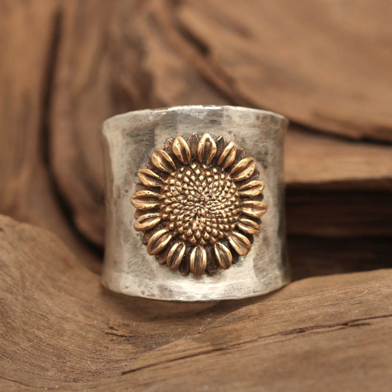 Retro Sunflower Ring