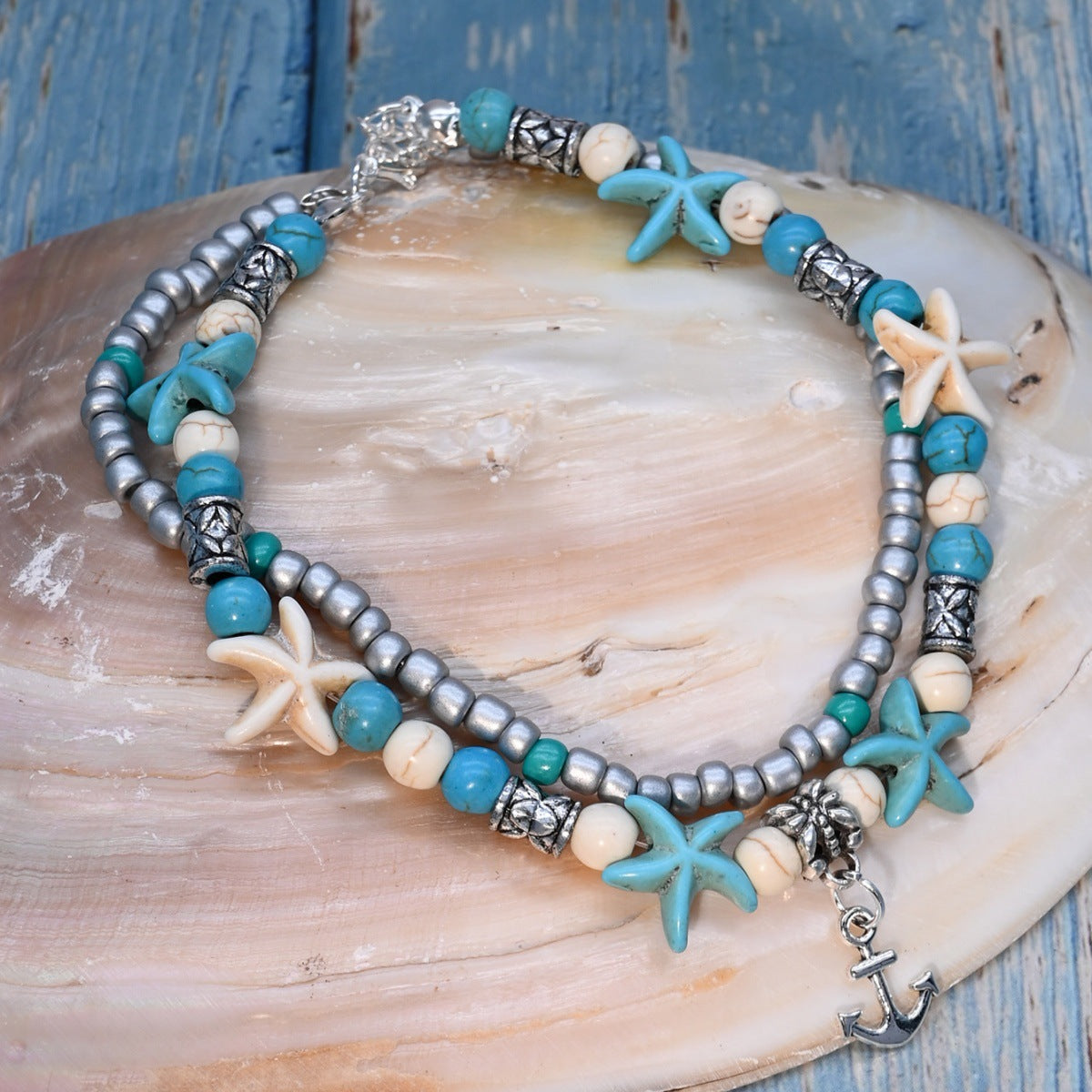 Boho Vacation Style Shell Anklet