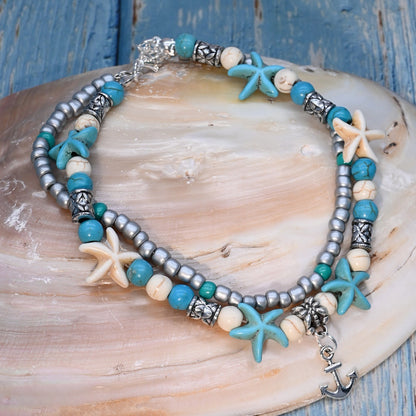 Boho Vacation Style Shell Anklet