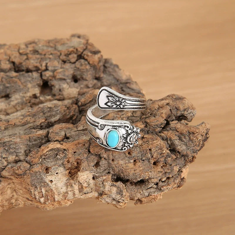 Turquoise Punk Ring