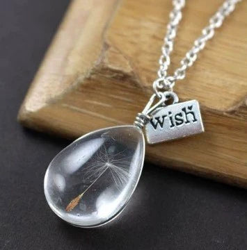 Dandelion Time Gem Necklace