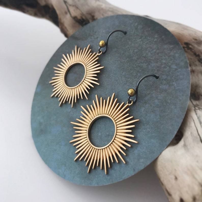 Recessed Sun Personality Earrings