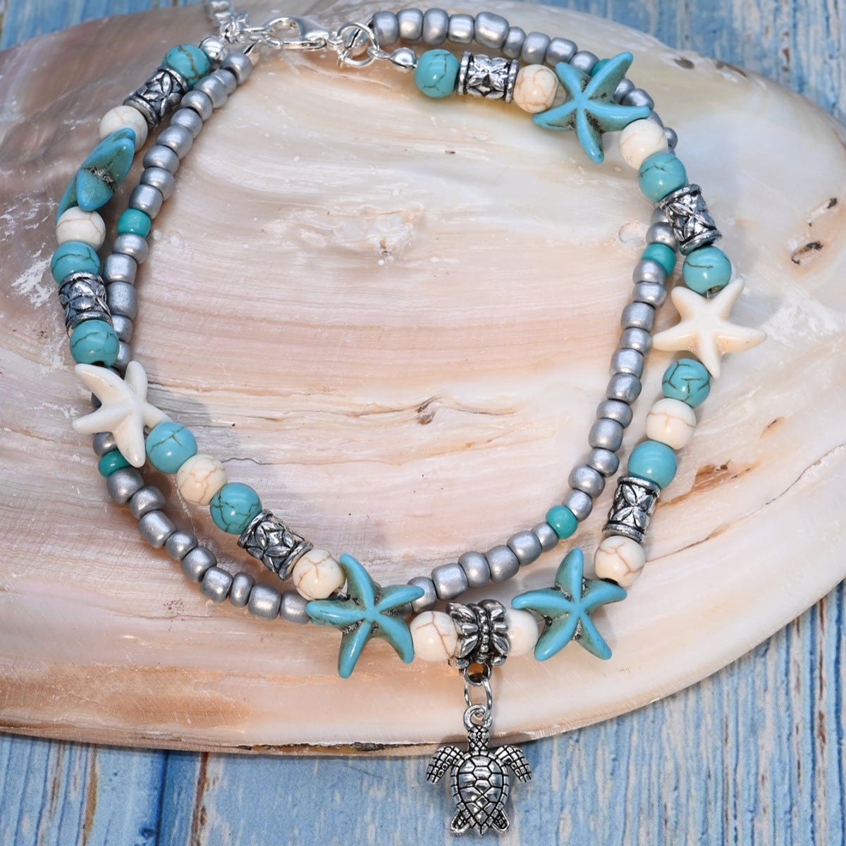 Boho Vacation Style Shell Anklet