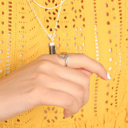 "you is my sunshine" Engraved Sunflower Ring