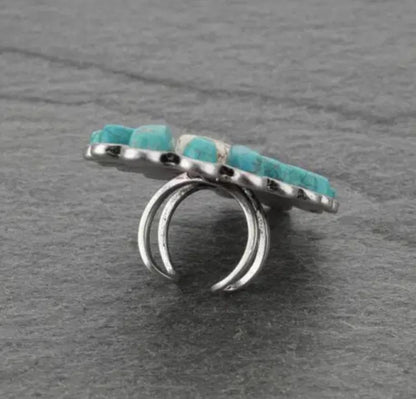 New 925 Silver Turquoise Ring