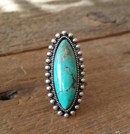 Oval Turquoise Ring