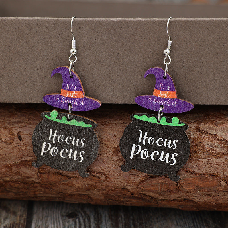 Halloween Party Witch's Poisonous Charm Earrings