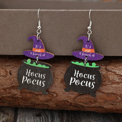 Halloween Party Witch's Poisonous Charm Earrings
