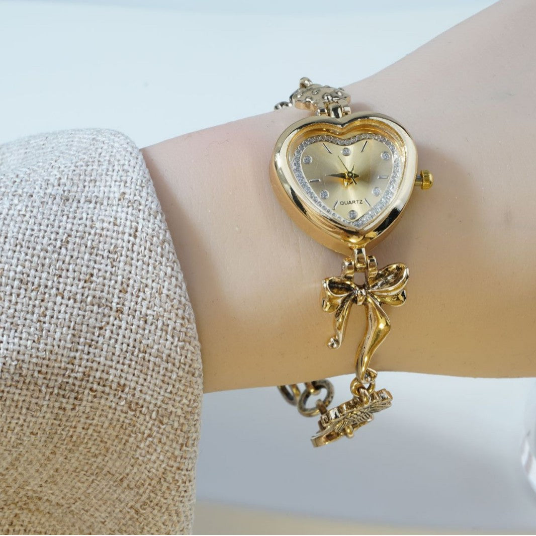 New Vintage Heart-shaped Bracelet Watch