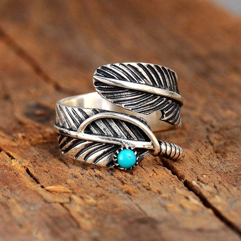 Making Antique Feather Gemstone Rings