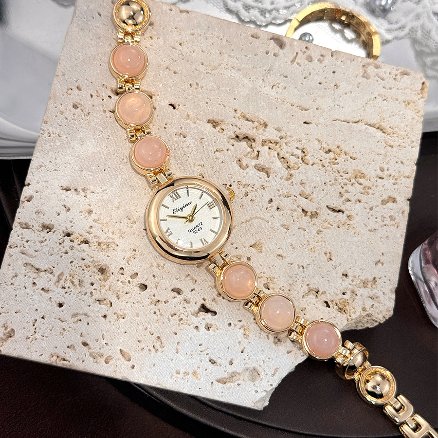 Tiger-Eye Stone Watch Bracelet