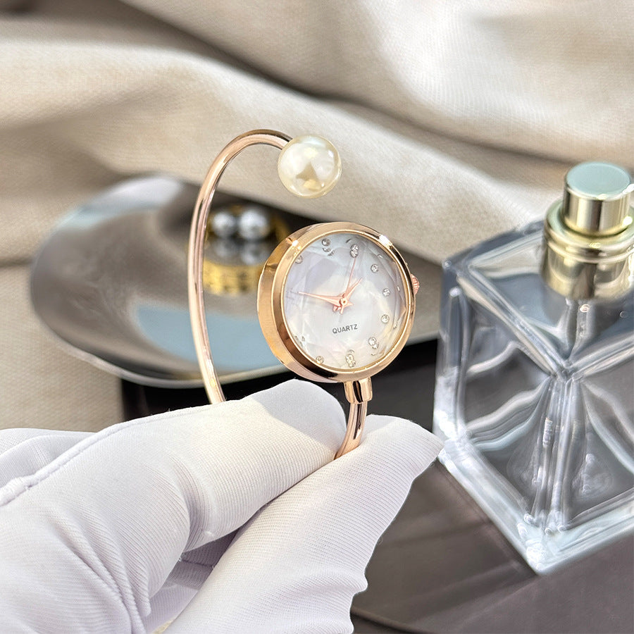 Lazy Style Pearl Watch Bracelet