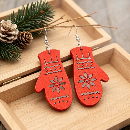 Christmas-themed Hollow-patterned Earrings