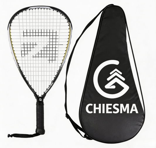 CHIESMA Lightweight Carbon Fiber Racquetball Rackets Pre-Strung with Grip for Intermediate Advanced Players