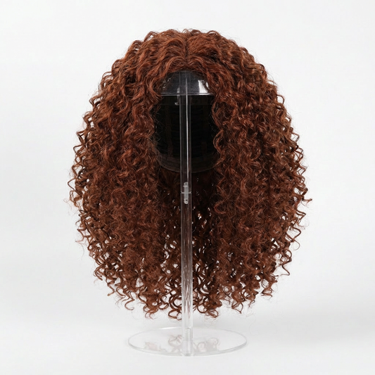CHIESMA Premium Acrylic Wig Stand - 16" Professional Dome Display & Storage Holder