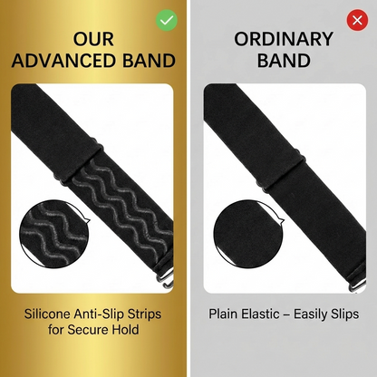 CHIESMA 2-Pack Adjustable Wig Band - Elastic Melting Band with Removable Hooks