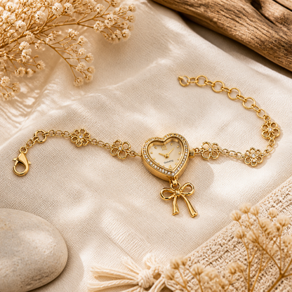 New Vintage Heart-shaped Bracelet Watch