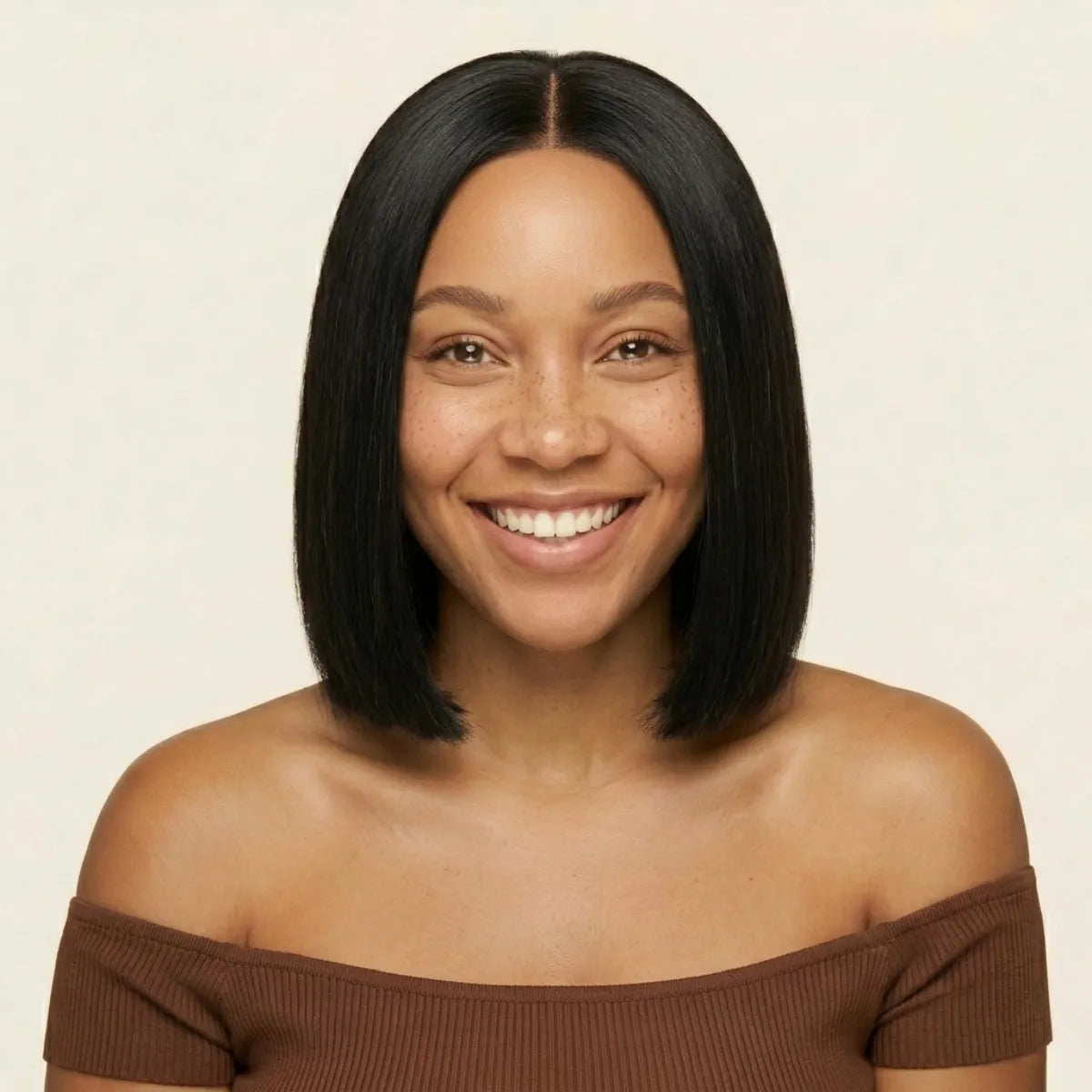 HD Lace Frontal Bob Wig Side View — Glueless Wear and Go Human Hair Wig for Black Women | Chiesma